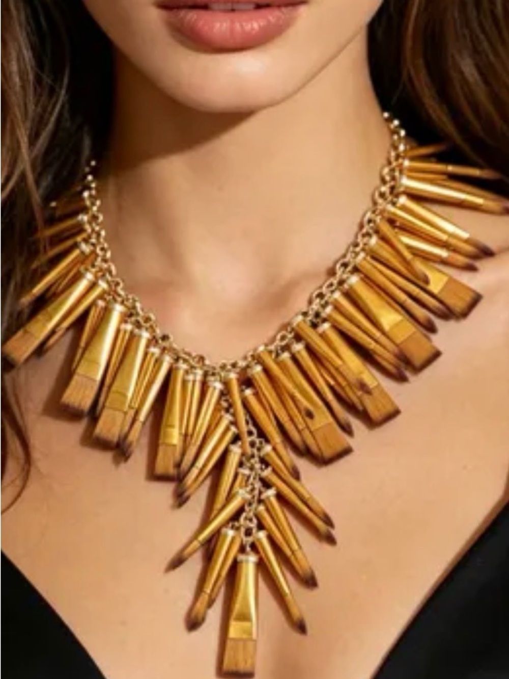 SOLD!! 💄 SCHIAPARELLI 💋 makeup brush necklace 🎨 SOLD SOLD